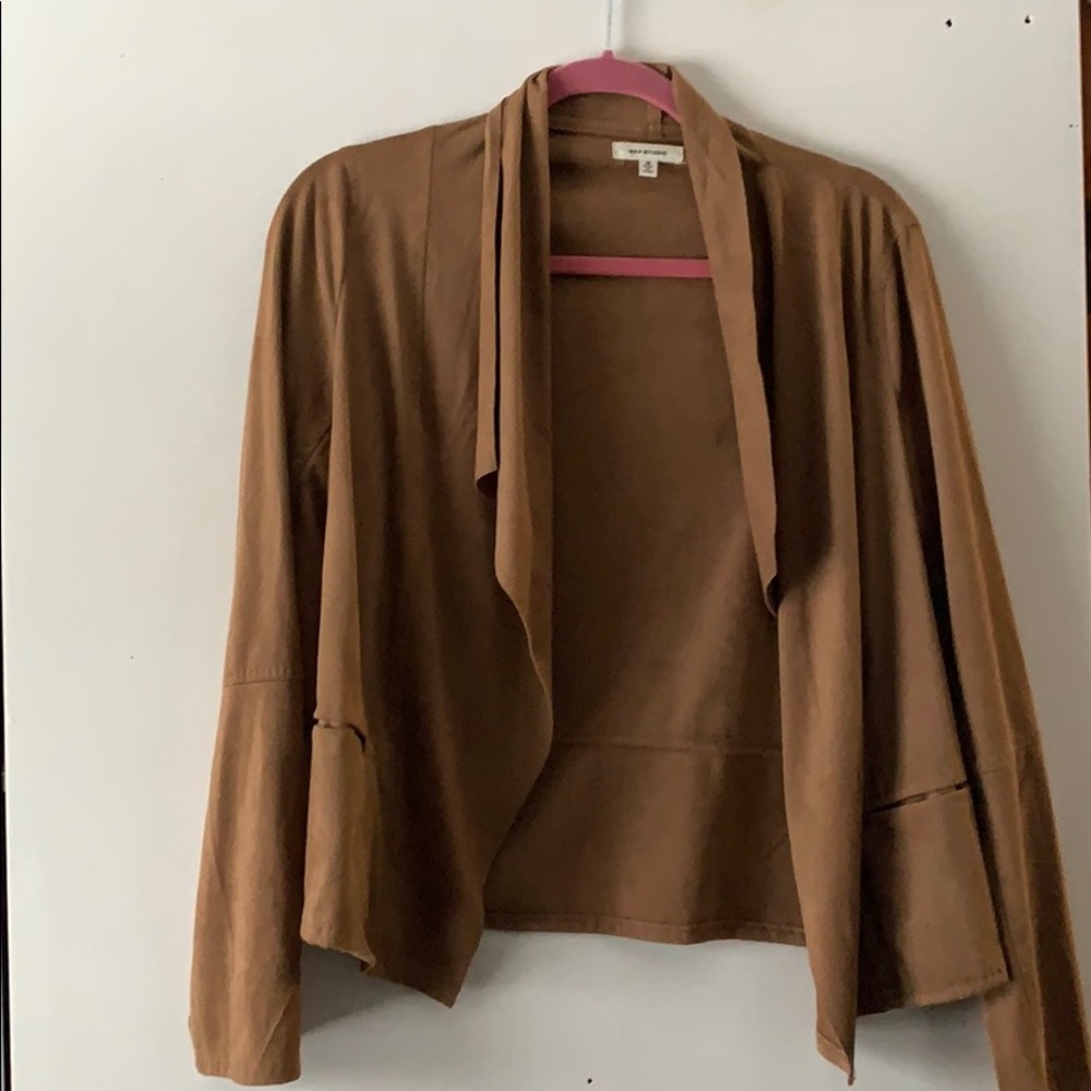 Suede tan light jacket